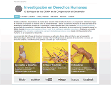 Tablet Screenshot of derechoshumanosycooperacion.org